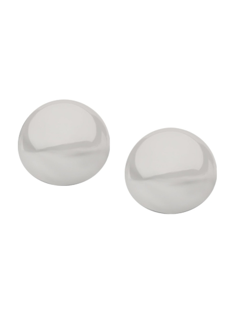 

Inox Jewelry Silver-Toned Circular Studs