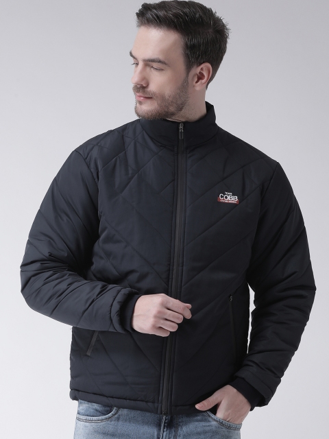 

COBB Men Navy Blue Solid Puffer Jacket
