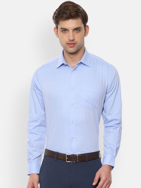 

Van Heusen Men Blue Regular Fit Solid Formal Shirt