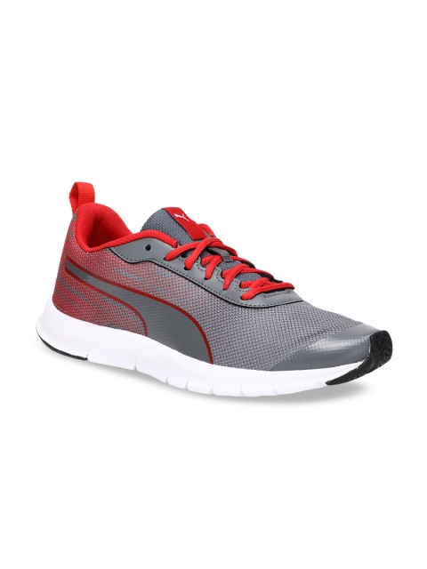 

Puma Men Grey & Red Brisk FR MU IDP CASTLEROCK Synthetic Training or Gym Shoes
