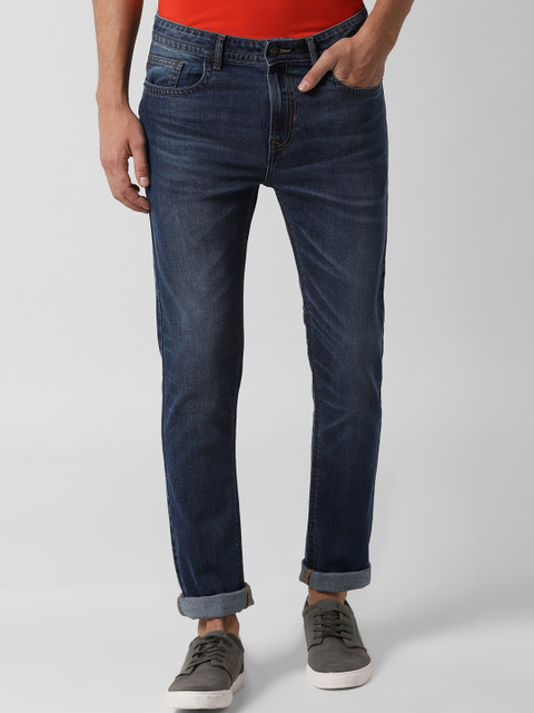 

Peter England Casuals Men Navy Blue Skinny Fit Mid-Rise Clean Look Jeans