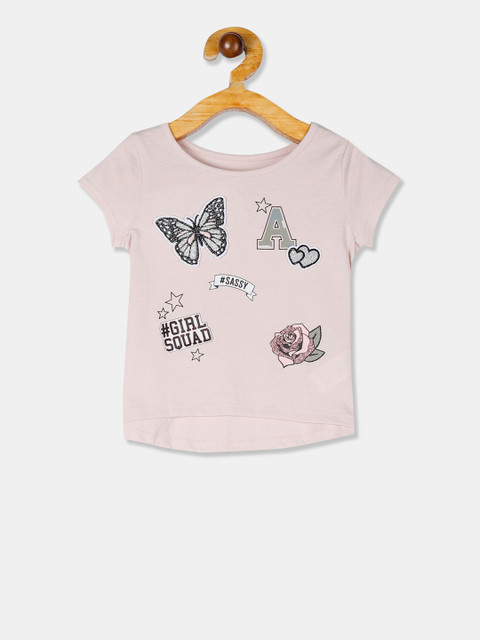 

The Childrens Place Girls Pink Printed Top