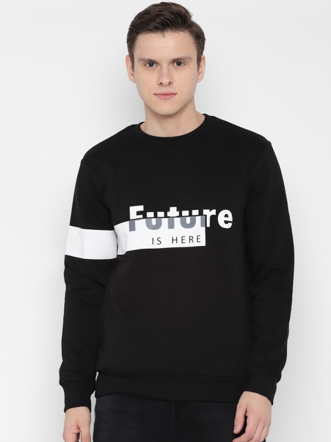 

SKULT by Shahid Kapoor Men Black Printed Sweatshirt
