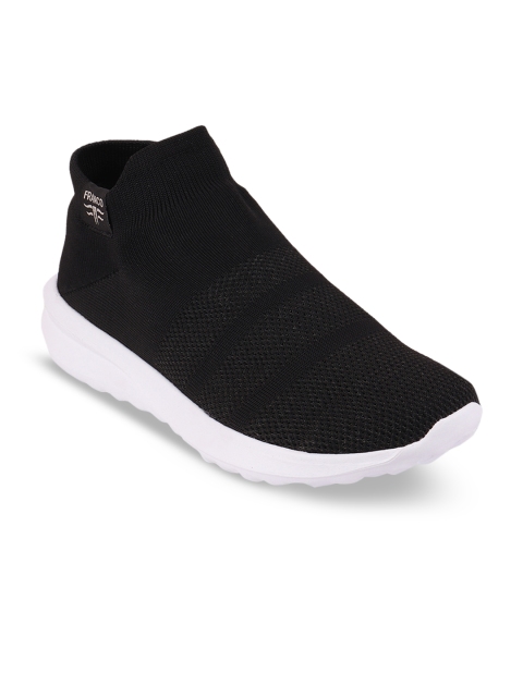 

Franco Leone Men Black Mesh Mid-Top Training or Gym Shoes