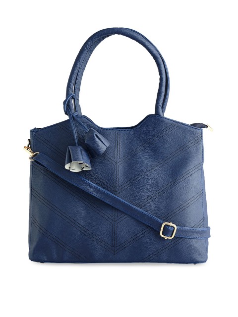 

LEGAL BRIBE Navy Blue Solid Handheld Bag