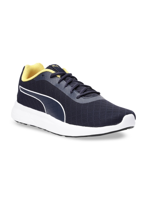 

Puma Men Navy Blue Woven Design Propel EL MU Training Shoes