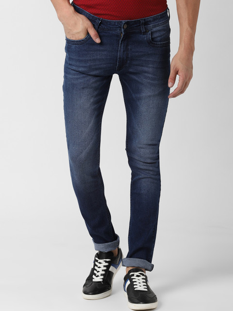 

Peter England Casuals Men Navy Blue Slim Fit Mid-Rise Clean Look Stretchable Jeans