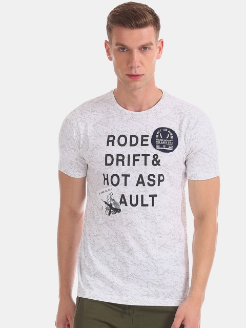 

Colt Men Grey Printed Round Neck T-shirt