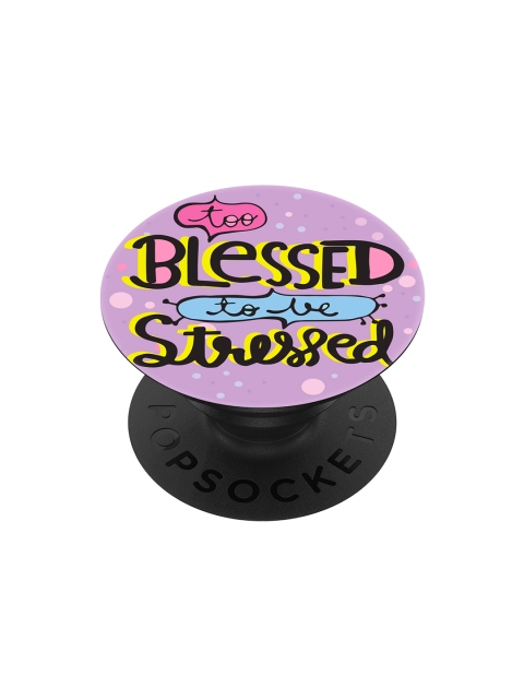 

PopSockets Lavender & Black Printed Mobile Grip & Stand