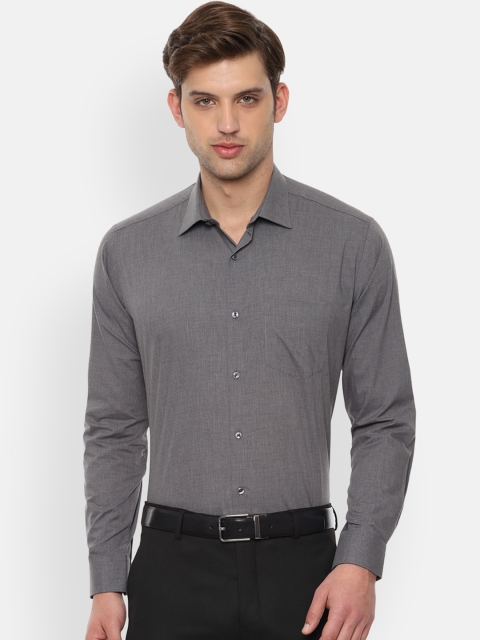 

Van Heusen Men Grey Regular Fit Solid Formal Shirt