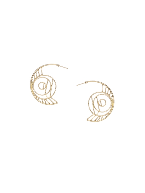

DIVA WALK Gold-Toned Contemporary Studs