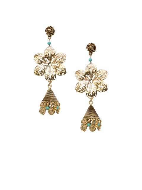 

DIVA WALK Gold-Toned Classic Jhumkas