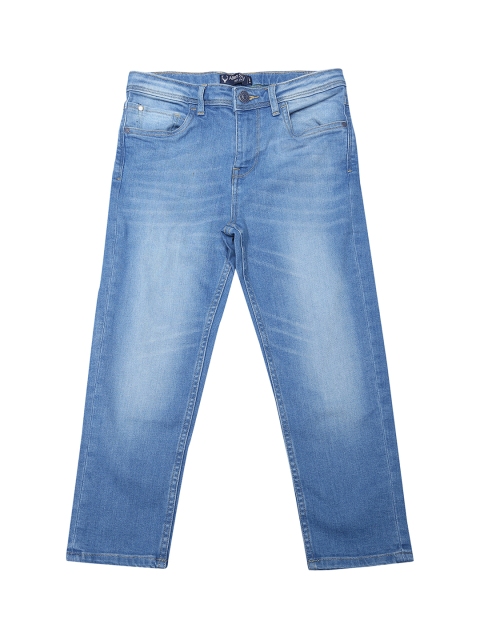 

Allen Solly Junior Boys Blue Regular Fit Mid-Rise Clean Look Stretchable Jeans