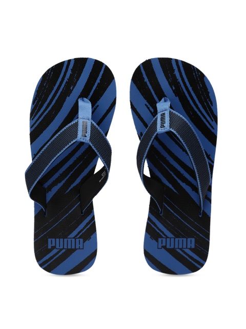 

Puma Unisex Blue Black Altai GU 2 Printed Thong Flip-Flops