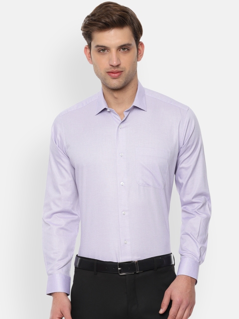 

Van Heusen Men Purple Regular Fit Self Design Formal Shirt