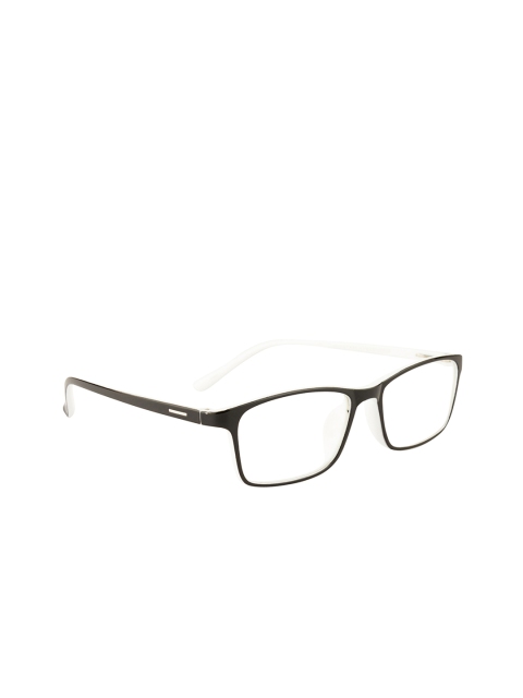 

Gold Berg Unisex Black & White Solid Full Rim Wayfarer Frames GB-180_C7