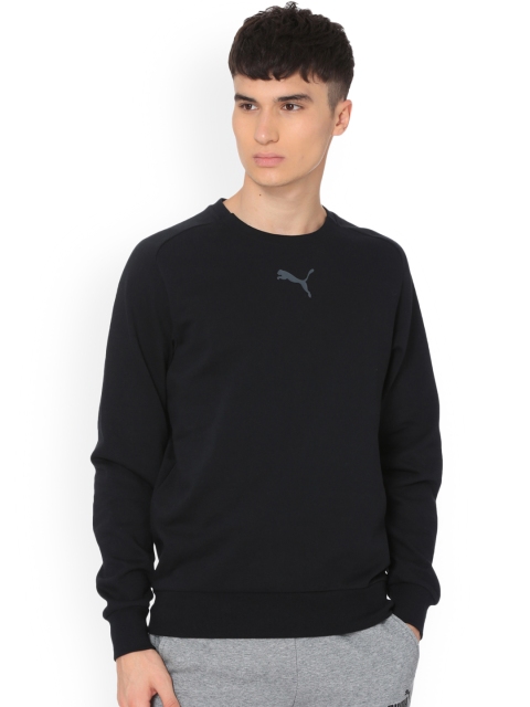 

Puma Men Black Modern Sports Crew Printed Sweatshirt
