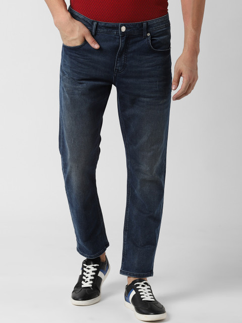 

Peter England Casuals Men Navy Blue Slim Fit Mid-Rise Clean Look Stretchable Jeans