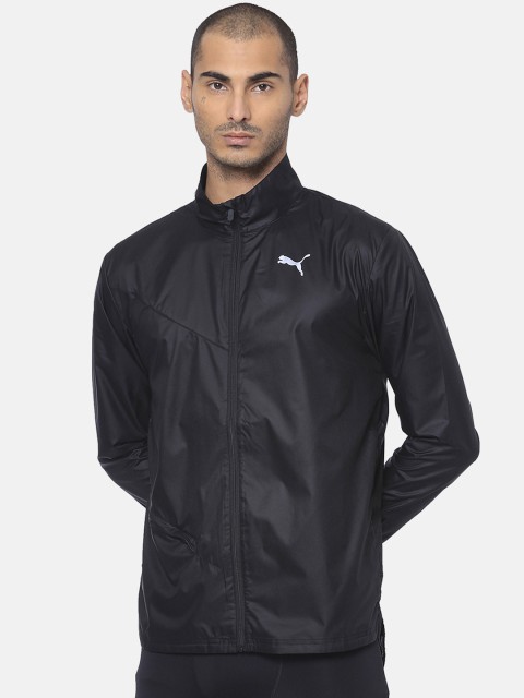 

Puma Men Black Ignite Blocked Solid Leather Jacket