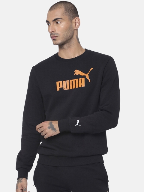 

Puma Men Black Crew Sweat Printed Sweatshirt