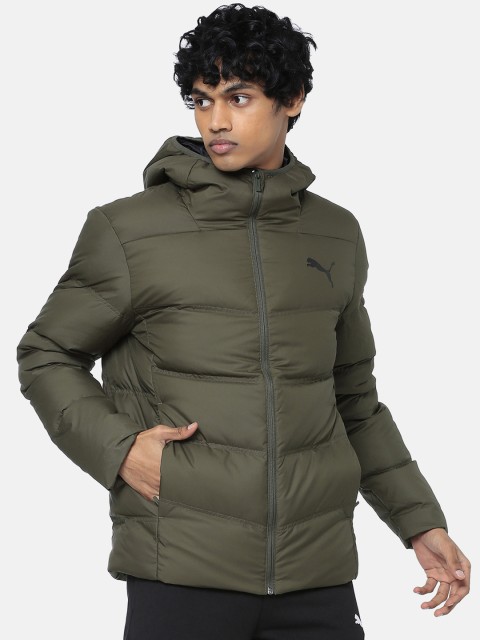 

Puma Men Green Essentials 400 Down Solid Puffer Jacket