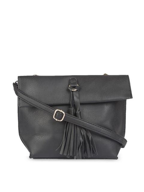 

LEGAL BRIBE Charcoal Grey Solid Sling Bag