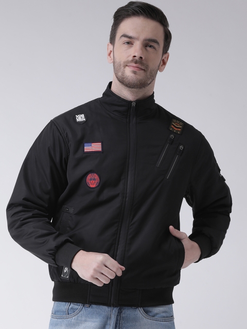 

COBB Men Black Solid Puffer Jacket