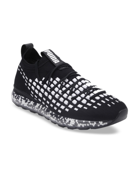 

Puma Unisex Black & White Self-Design Jamming Fusefit Sneakers