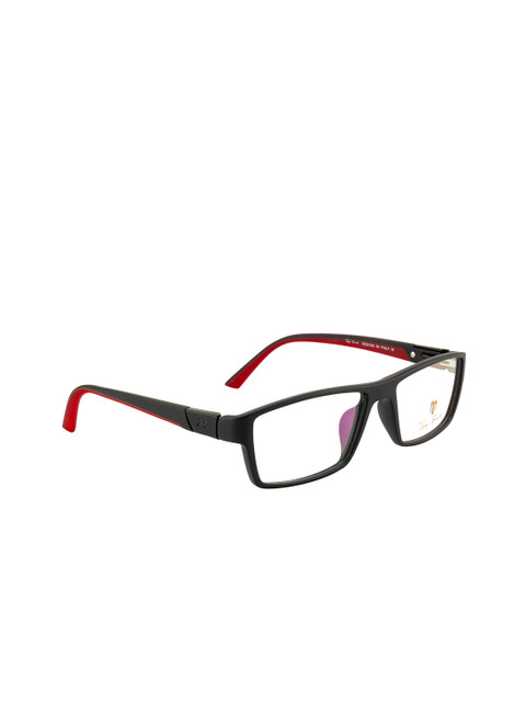 

Ted Smith Unisex Black Solid Full Rim Rectangle Frames TSF-7418_NR131