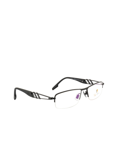 

Ted Smith Unisex Black Solid Half Rim Rectangle Frames