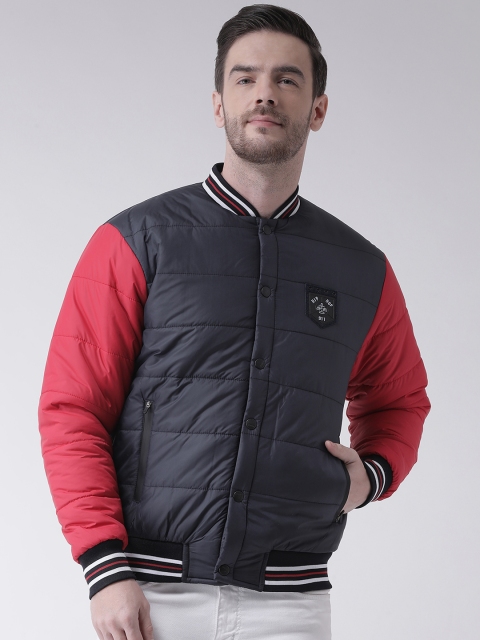 

COBB Men Black Striped Puffer Jacket