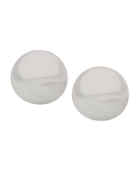 

Inox Jewelry Silver-Toned Circular Studs
