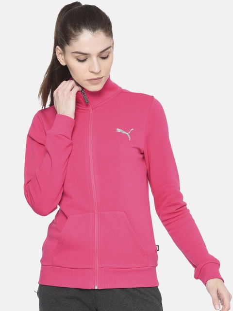 

Puma Women Pink Graphic Sweat I Solid Sweatshirt