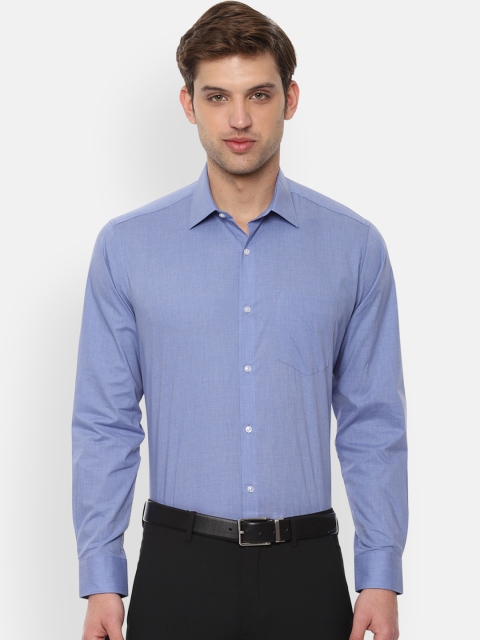 

Van Heusen Men Blue Regular Fit Solid Formal Shirt