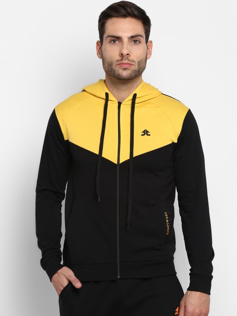 

OFF LIMITS Men Black Colourblocked Sporty Jacket
