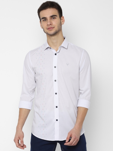 

Allen Solly Men Grey Slim Fit Checked Casual Shirt