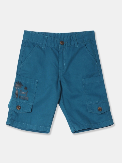 

Cherokee Boys Blue Solid Regular Fit Regular Shorts