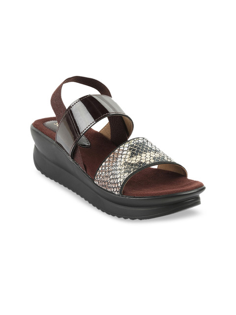 

SOLE HEAD Women Brown & Beige Colourblocked Heels