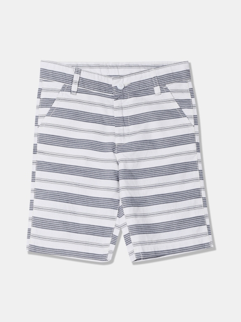 

Cherokee Boys White Striped Regular Fit Regular Shorts
