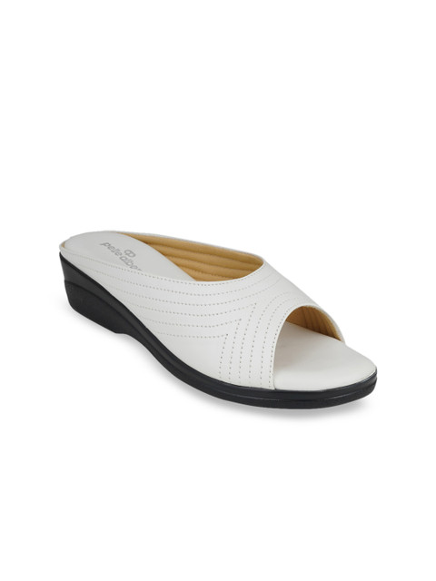 

pelle albero Women White Solid Sandals