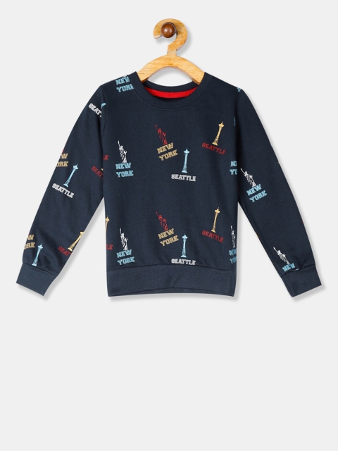 

Cherokee Boys Blue & Red Printed Sweatshirt