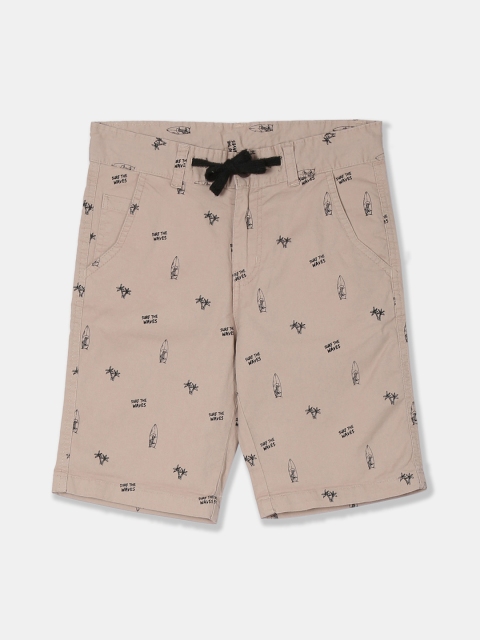 

Cherokee Boys Beige Printed Regular Fit Regular Shorts