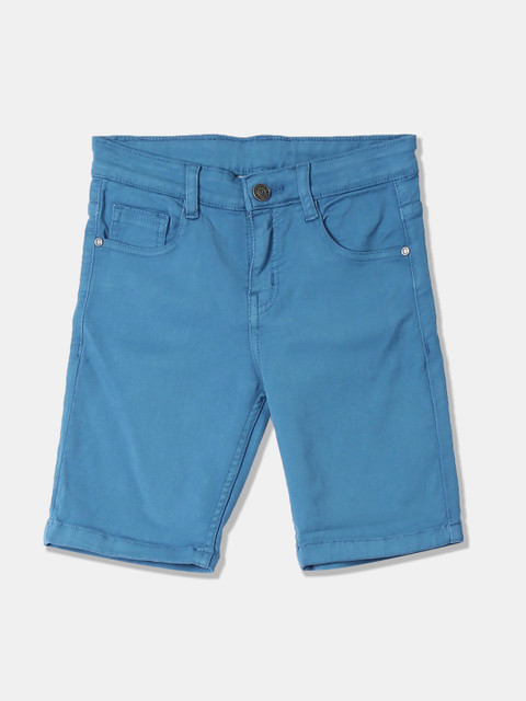 

Cherokee Boys Blue Solid Slim Fit Regular Shorts