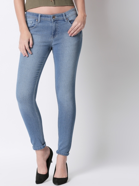 

High Star Women Blue Slim Fit Mid-Rise Clean Look Stretchable Jeans