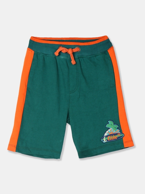 

Cherokee Boys Green Colourblocked Regular Fit Regular Shorts