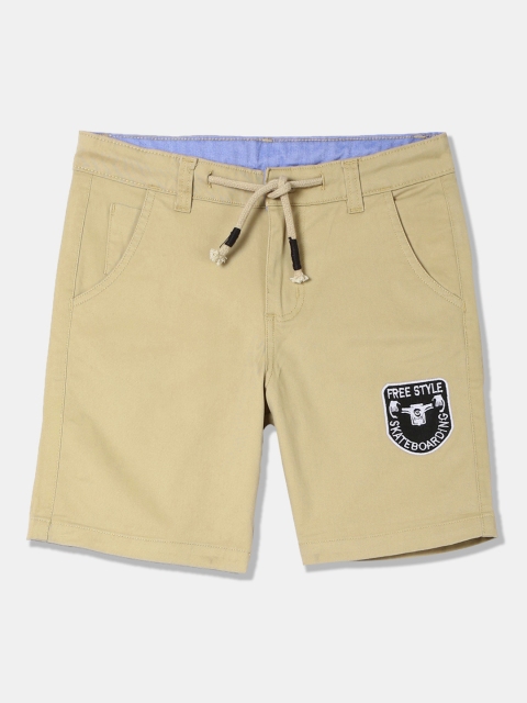 

Cherokee Boys Khaki Brown Solid Regular Fit Regular Shorts