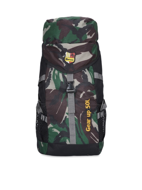 

Impulse Unisex Green & Brown Printed Medium Rucksack