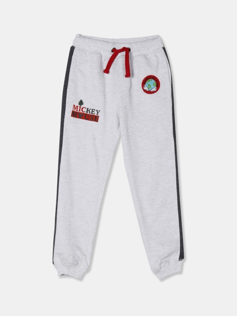 

Colt Boys Grey Melange Solid Heathered Three-Fourth Length Jogger