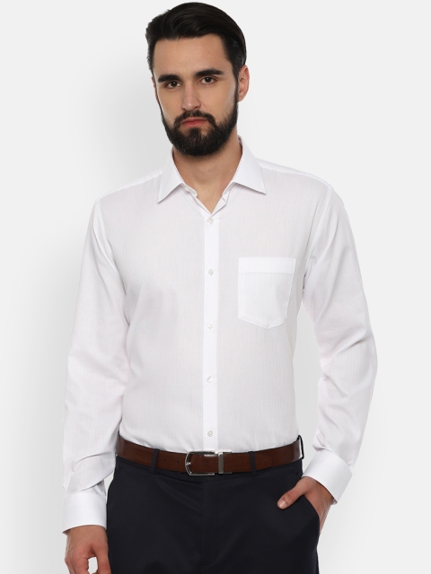 

Van Heusen Men White Regular Fit Solid Formal Shirt