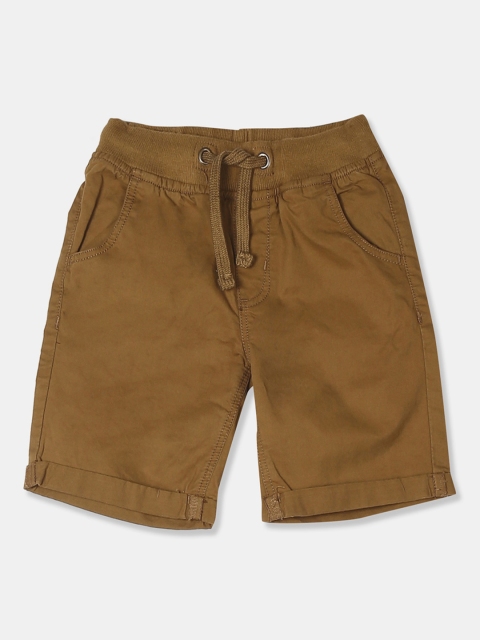

Cherokee Boys Brown Solid Regular Fit Regular Shorts